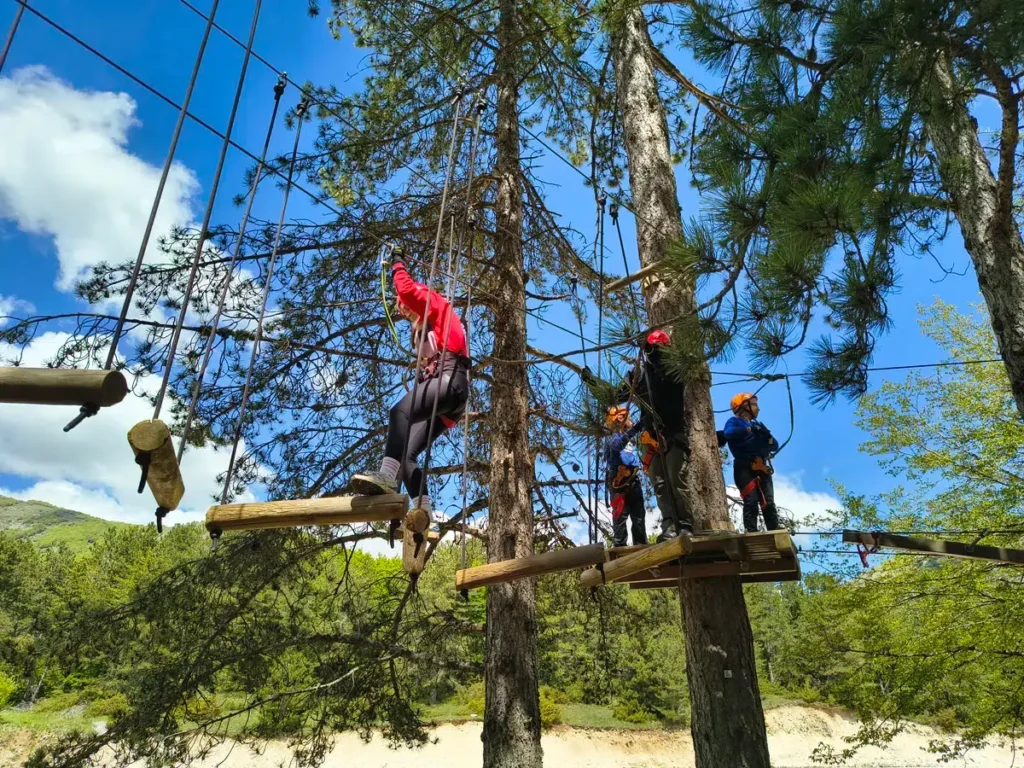 Parco Avventura Ovindoli Fun Park per bambini in estate
